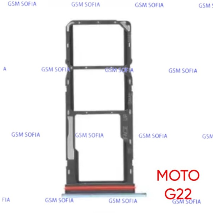 Bandeja sim Para Moto G22 - Azul