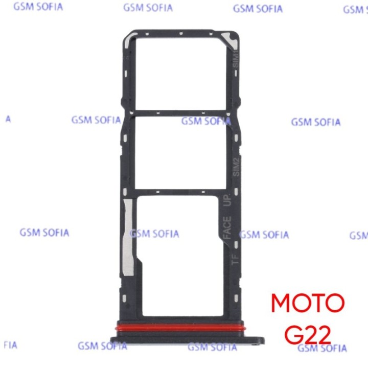 Bandeja sim Para Moto G22 - Negro