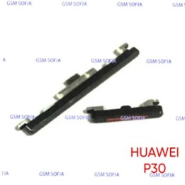 Boton / Pulsador lateral Para Huawei P30 - Negro