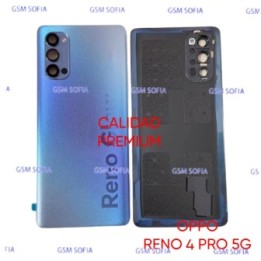 Tapa Trasera Con lente Calidad Premium Para Oppo Reno 4 Pro 5G - Azul
