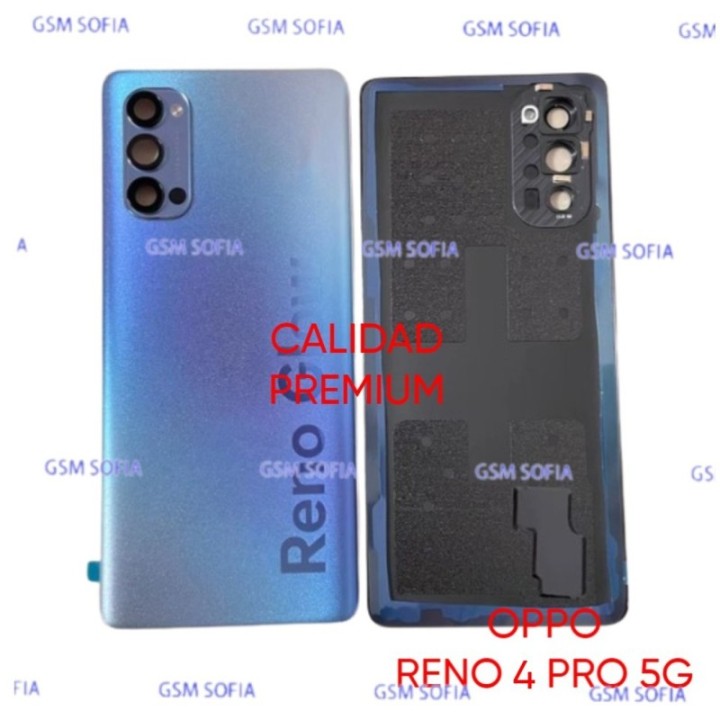 Tapa Trasera Con lente Calidad Premium Para Oppo Reno 4 Pro 5G - Azul