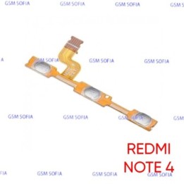 Flex Power De Boton Encendido + Volumen Para Xiaomi Redmi Note 4