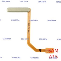 Flex Huella + power Para Samsung Galaxy A15 4G A155 / A15 5G A156 - Amarillo Crema