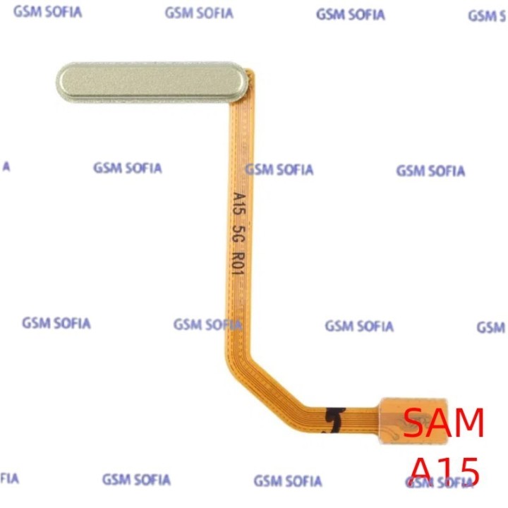 Flex Huella + power Para Samsung Galaxy A15 4G A155 / A15 5G A156 - Amarillo Crema