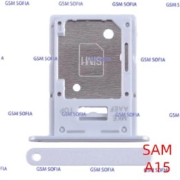 Bandeja sim + Micro SD Para Samsung Galaxy A15 4G A155 / A15 5G A156 - Blanco