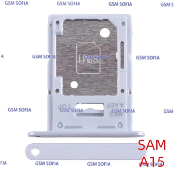 Bandeja sim + Micro SD Para Samsung Galaxy A15 4G A155 / A15 5G A156 - Blanco