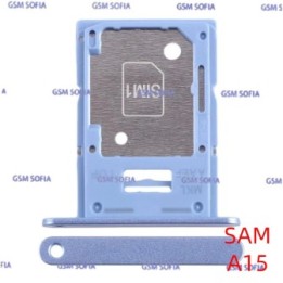 Bandeja sim + Micro SD Para Samsung Galaxy A15 4G A155 / A15 5G A156 - Azul