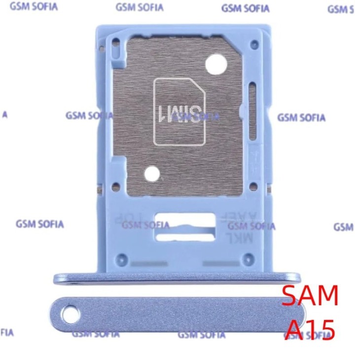 Bandeja sim + Micro SD Para Samsung Galaxy A15 4G A155 / A15 5G A156 - Azul