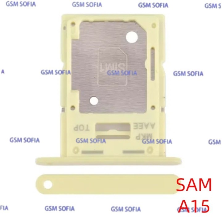 Bandeja sim + Micro SD Para Samsung Galaxy A15 4G A155 / A15 5G A156 - Amarillo Crema