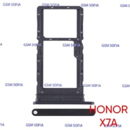 Bandeja sim + Micro SD Para Huawei Honor X7a - Negro