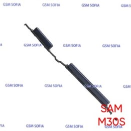 Boton / Pulsador Lateral Power + Volumen Para Samsung Galaxy M30s / M307 - Negro