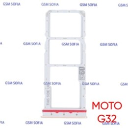 Bandeja sim + Micro SD Para Moto G32 / Motorola G32 - Oro