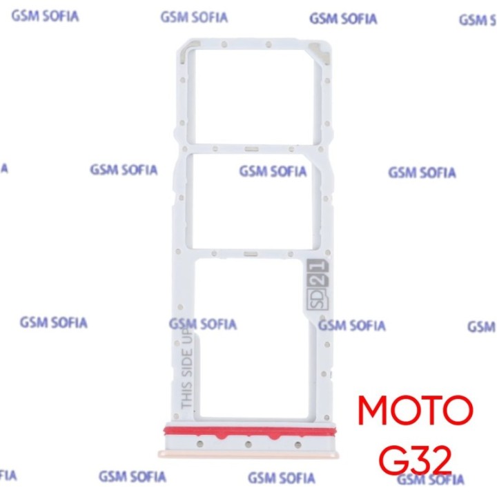 Bandeja sim + Micro SD Para Moto G32 / Motorola G32 - Oro