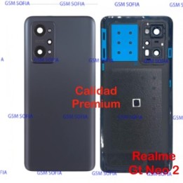 Tapa Trasera Con lente Calidad Premium Para Realme Gt Neo 2 - Negro