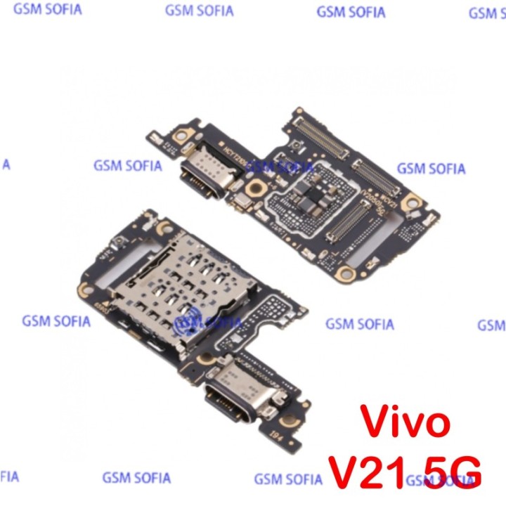 Módulo Placa carga + Lector sim Para Vivo V21 5G