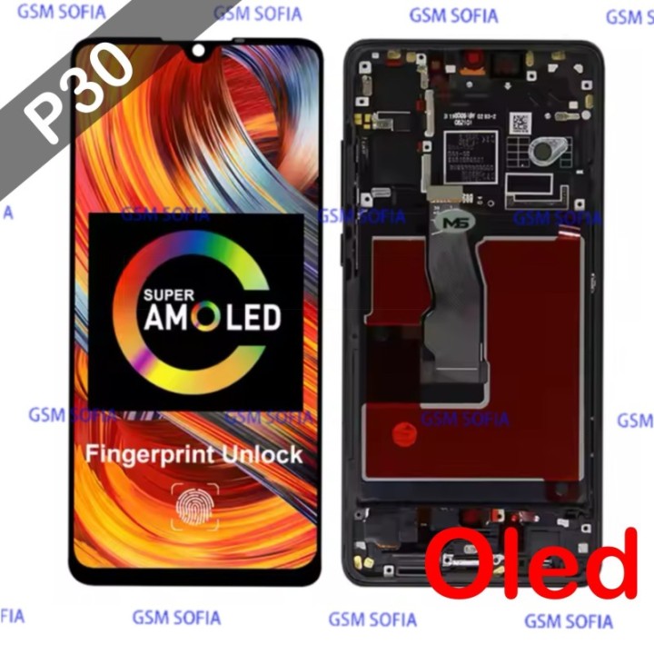 Pantalla Completa OLED Con Marco Para Huawei P30 - Negro