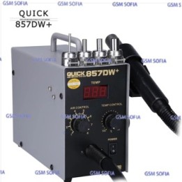 QUICK 857DW + Estación de soldadura de aire caliente, estación de soldadura rápida, estación de retrabajo BGA SMD