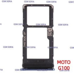 Bandeja sim Para Moto G100 - Negro