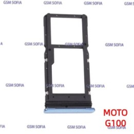 Bandeja sim Para Moto G100 - Azul