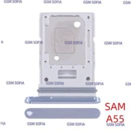 Bandeja Sim+Micro SD para Samsung Galaxy A55 4G A555 / A55 5G A556 - Azul