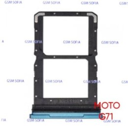 Bandeja sim Para Moto G71 - Azul