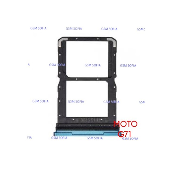 Bandeja sim Para Moto G71 - Azul