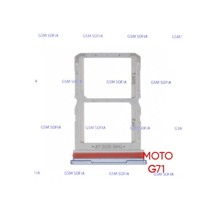 Bandeja sim Para Moto G71 - Plata