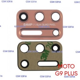 lentes de camara para Motorola Moto G9 Plus - Rosa