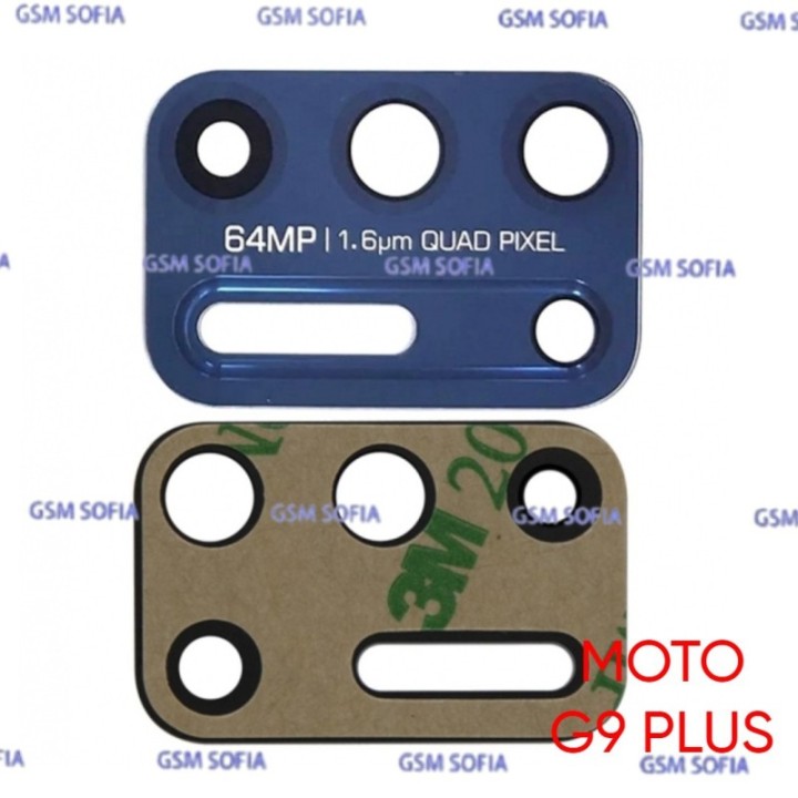 lentes de camara para Motorola Moto G9 Plus - Azul