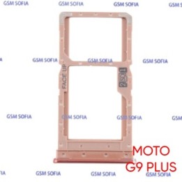 bandeja sim para Motorola Moto G9 Plus - Rosa