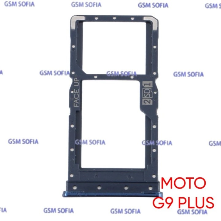 bandeja sim para Motorola Moto G9 Plus - Negro