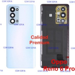 Tapa trasera calidad Premium Con lente para Oppo Reno 6 Pro 5G - Azul