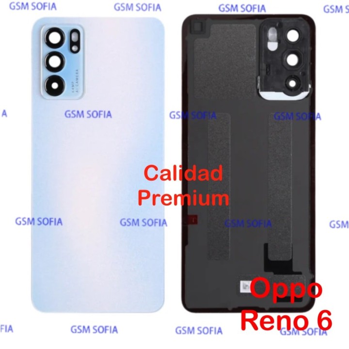 Tapa trasera calidad Premium Con lente para Oppo Reno 6 5G - Azul