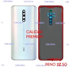 Tapa Trasera Con lente Calidad Premium Para Oppo Reno 2z - Blanco Perla