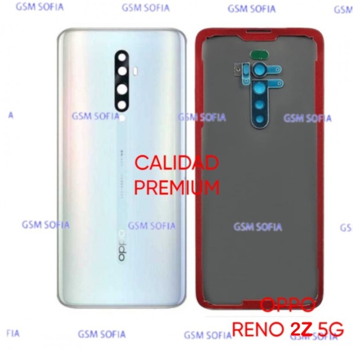 Tapa Trasera Con lente Calidad Premium Para Oppo Reno 2z - Blanco Perla