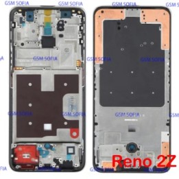 Chasis / Marco lateral de pantalla para Oppo Reno 2z - Negro
