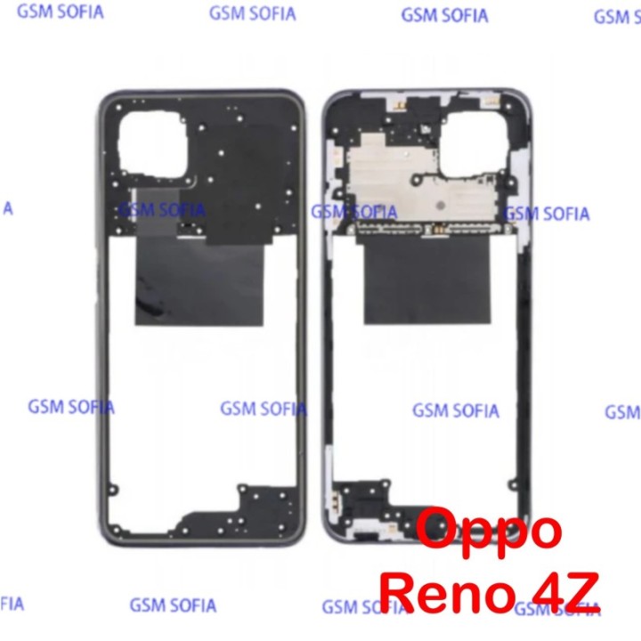Marco / chasis lateral Para Oppo Reno 4z 5G - Negro