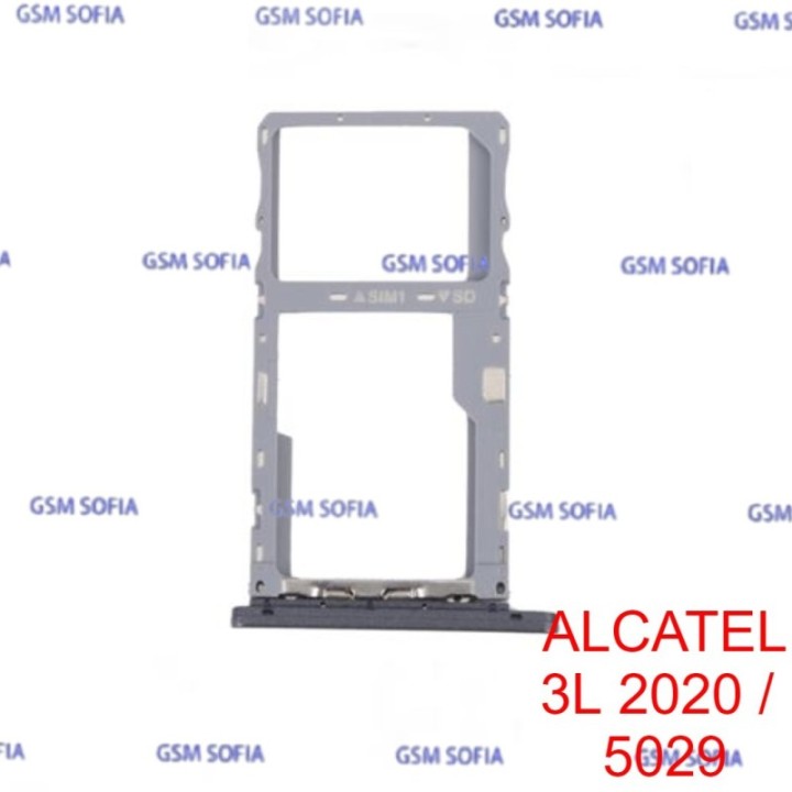 Bandeja sim Para Alcatel 3L 2020 / 5029 - Negro