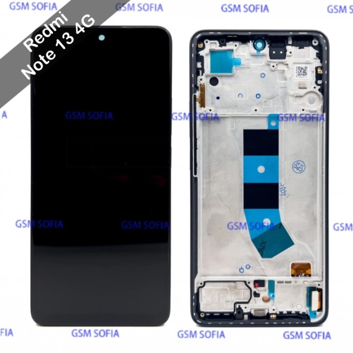 Pantalla completa Ori con Marco para Redmi Note 13 4G - Negro