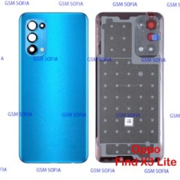 Tapa trasera con lente Para Oppo Find X3 Lite  - Azul