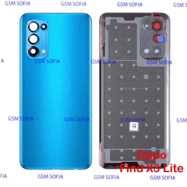 Tapa trasera con lente Para Oppo Find X3 Lite  - Azul