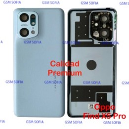 Tapa trasera con lente calidad Premium para Oppo find X5 Pro - Azul