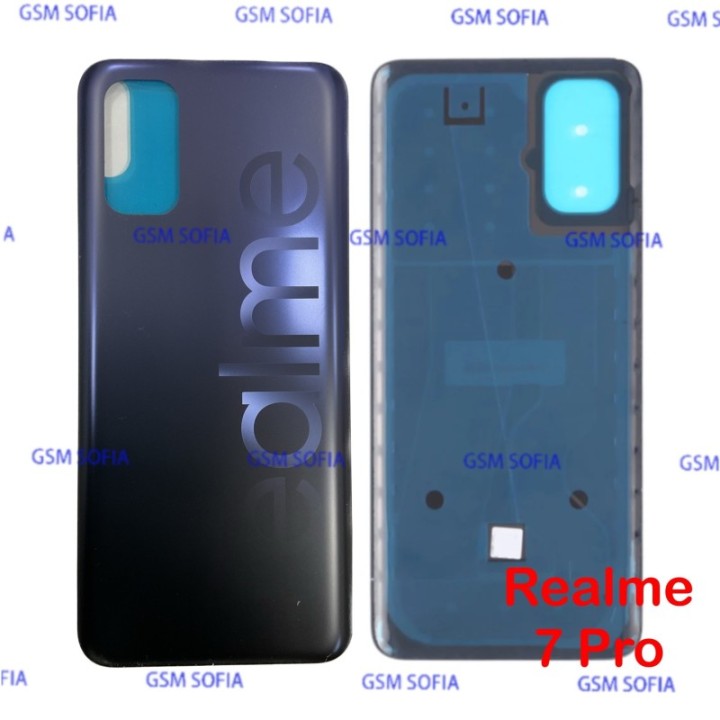 Tapa trasera para Realme 7 Pro - Bicolor Morado / Negro