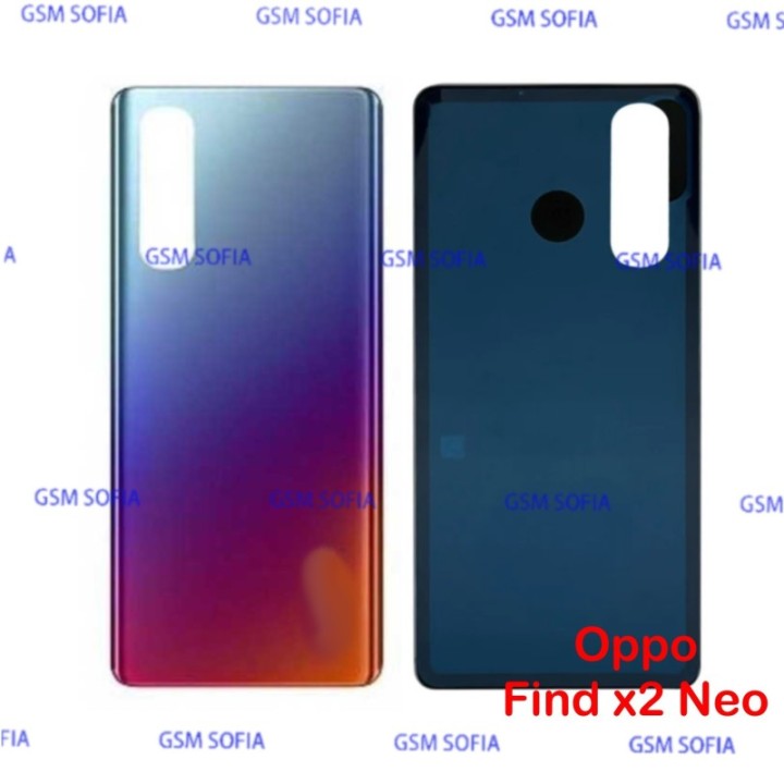 Tapa trasera para Oppo Find x2 Neo - Degradado Azul A naranja