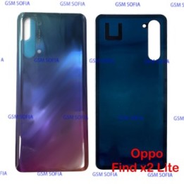 Tapa Trasera Para Oppo Find X2 Lite - bicolor Azul rojo