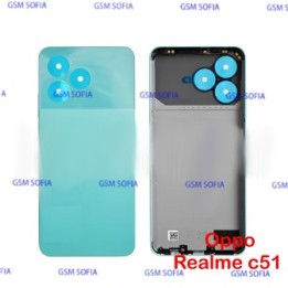 Tapa / carcasa trasera con botones para Oppo Realme C51 - Verde