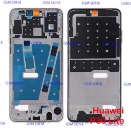 Chasis con botones De la pantalla para Huawei P30 Lite - Plata