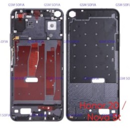 Chasis De Pantalla / Marco Medio / Carcasa Central Para Huawei Honor 20 / Nova 5t - NEGRO