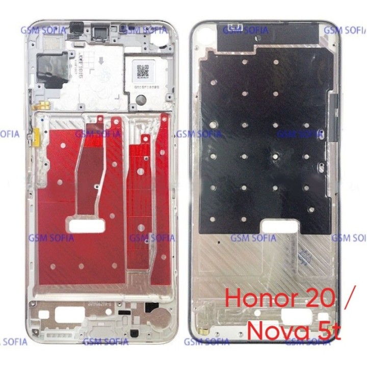 Chasis De Pantalla / Marco Medio / Carcasa Central Para Huawei Honor 20 / Nova 5t - PLATA