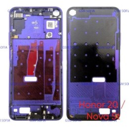 Chasis De Pantalla / Marco Medio / Carcasa Central Para Huawei Honor 20 / Nova 5t - MORADA